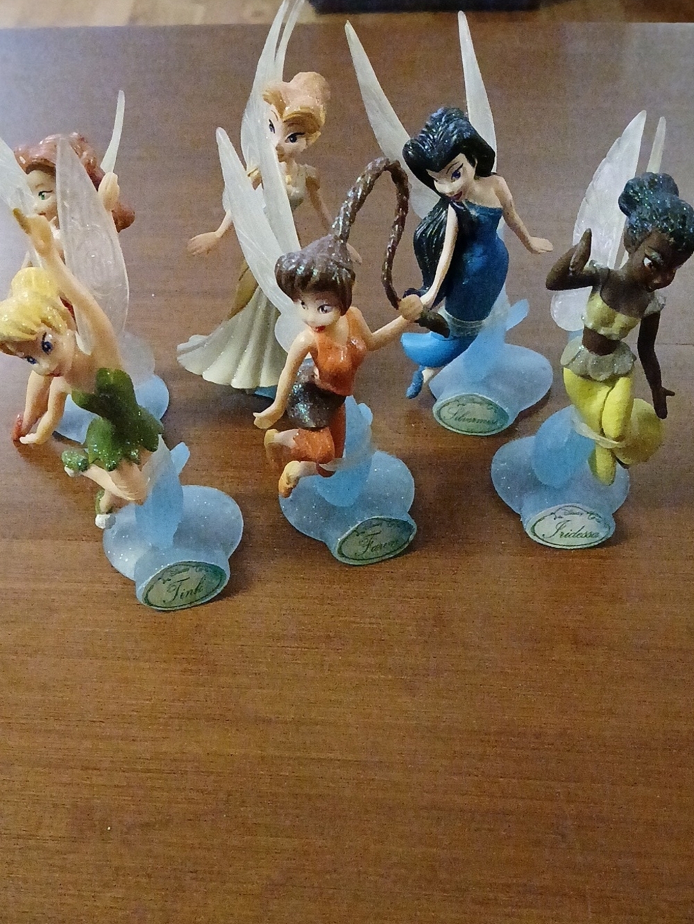Lot Of 6 Disney Fairies Pixies Tinkerbell Etc. 3.5 -4" Tall Collectible Disney